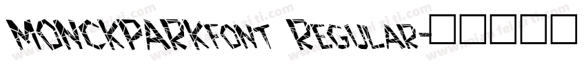 MONCKPARKfont Regular字体转换